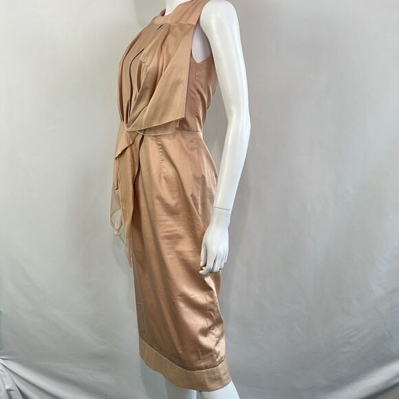 Margareth & Moi Pink Pleated with Chiffon Dress - Picture 2 of 12